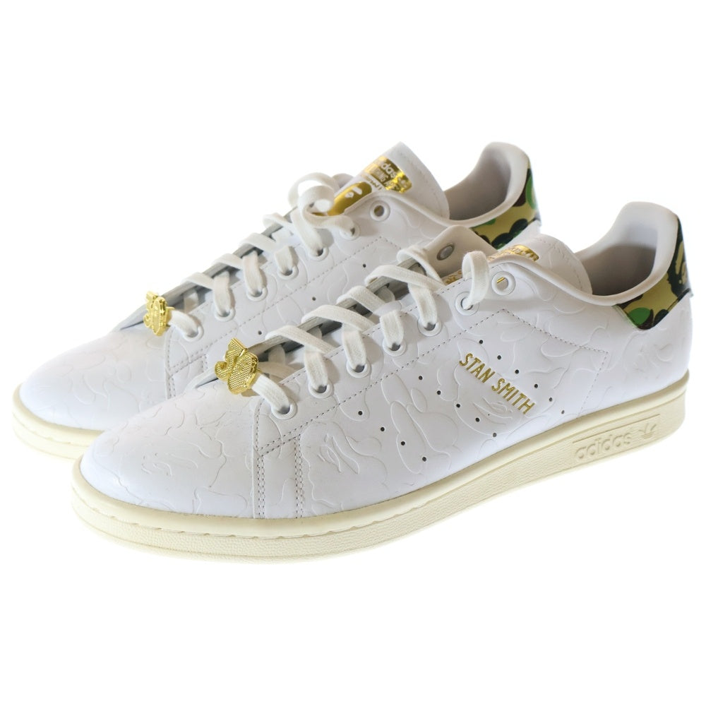 adidas(アディダス) ×A BATHING APE STAN SMITH 30TH ANNIVERSARY WHITE アベイシングエイプ スタンスミス ローカットスニーカー 30周年 ホワイト US11/29cm IG1115