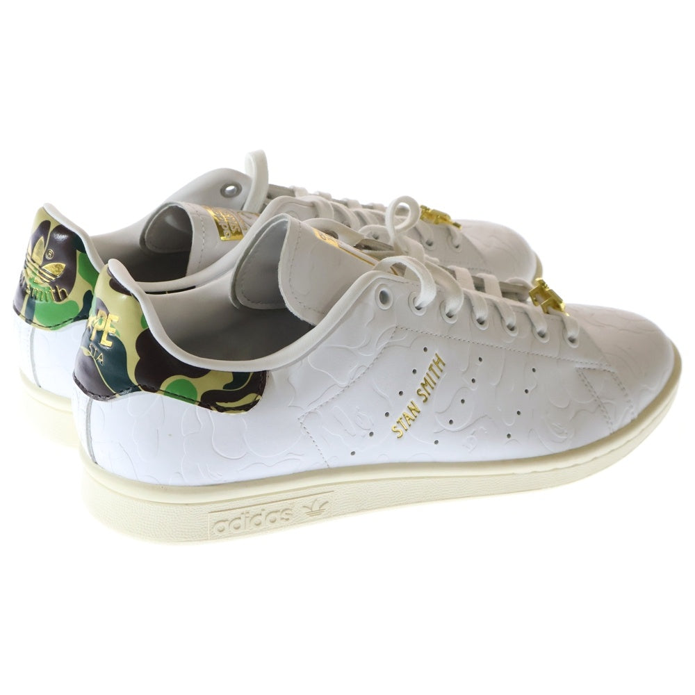 adidas(アディダス) ×A BATHING APE STAN SMITH 30TH ANNIVERSARY WHITE アベイシングエイプ スタンスミス ローカットスニーカー 30周年 ホワイト US11/29cm IG1115