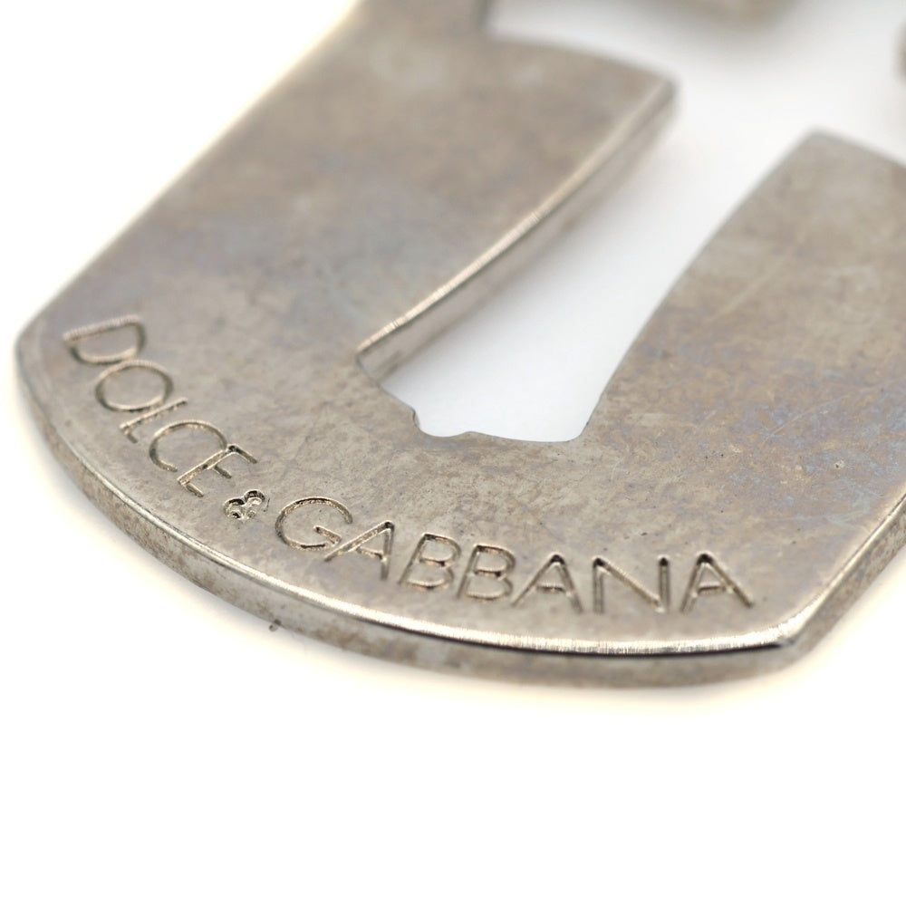 DOLCE & GABBANA(ドルチェアンドガッバーナ) イタリア製 カットアウトクロス ドッグタグ ネックレストップ シルバー