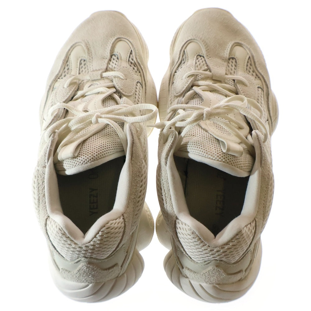 adidas(アディダス) YEEZY 500 BONE WHITE イージー 500 ボーンホワイト レースアップ ローカット スニーカー ホワイト US10.5/27.5cm FV3573