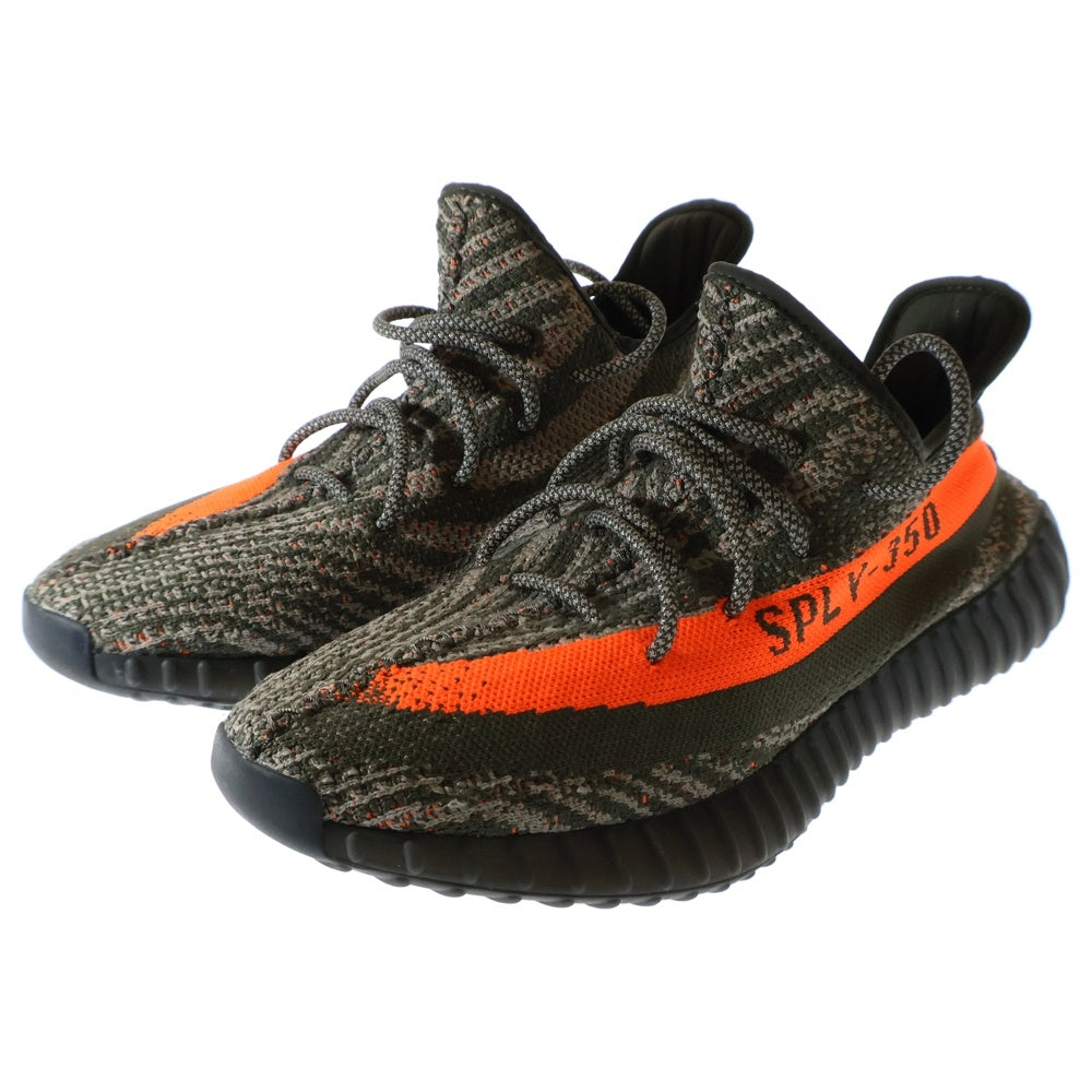 adidas(アディダス) YEEZY BOOST 350 V2 CARBON BELUGA イージーブースト 350 V2 カーボン ベルーガ レースアップ ローカット スニーカー グレー/オレンジ US11.5/28.5cm HQ7045
