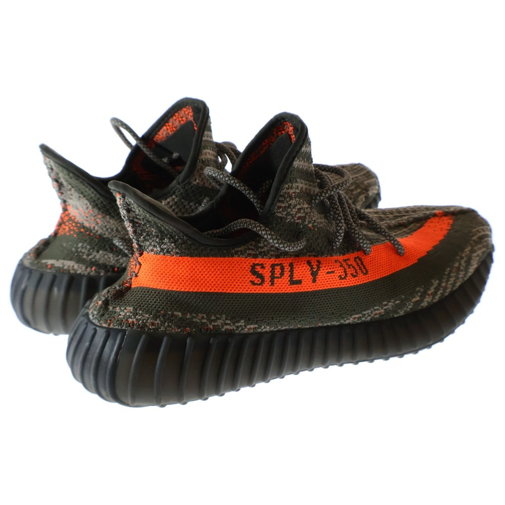 adidas(アディダス) YEEZY BOOST 350 V2 CARBON BELUGA イージーブースト 350 V2 カーボン ベルーガ レースアップ ローカット スニーカー グレー/オレンジ US11.5/28.5cm HQ7045