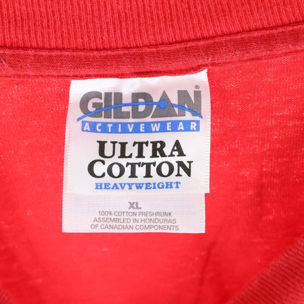 VINTAGE(ヴィンテージ) 90S VINTAGE MTV ヴィンテージ エム ティー ビー 両面プリントデザイン クルーネック カットソー 長袖Tシャツ レッド