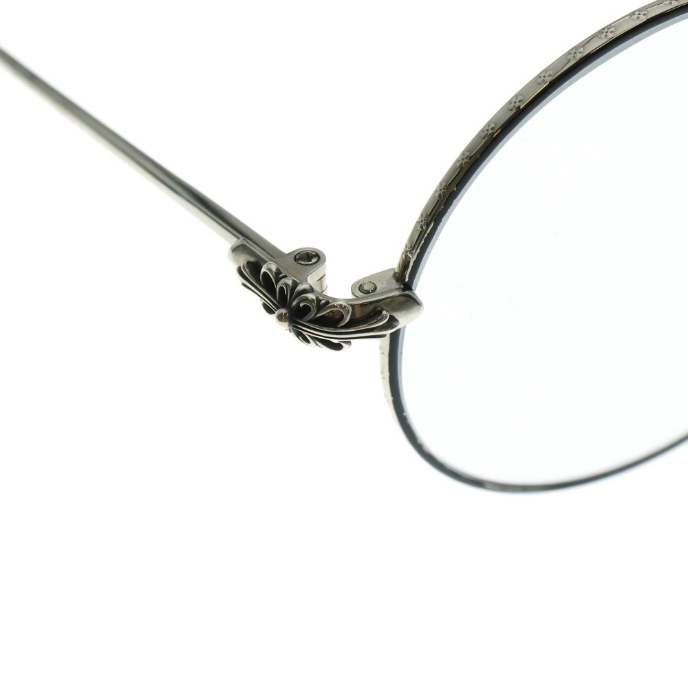 CHROME HEARTS(クロムハーツ) PRAWN QUEEN ダブルブリッジ ラウンドフレーム サングラス 眼鏡 シルバー