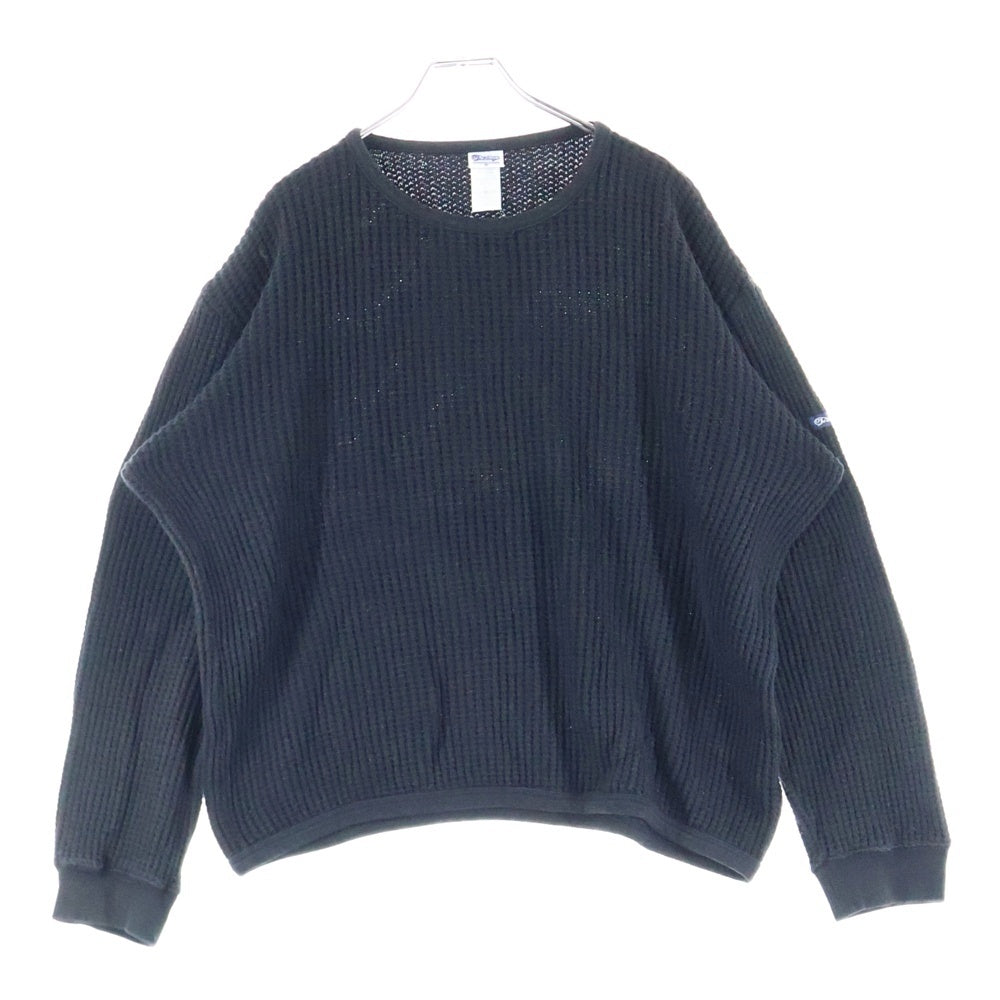 NO BRAND(ノーブランド) TIEASY AUSENTIC CLASSIC 長袖 サーマル Tシャツ ブラック