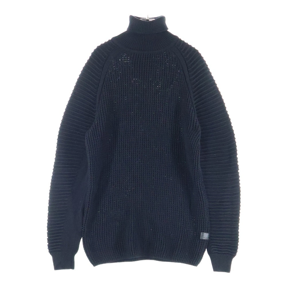 G-STAR RAW(ジースターロウ) SUZAKI TURTLE KNIT L/S スザキタートルネック 長袖ニット セーター ブラック D07682