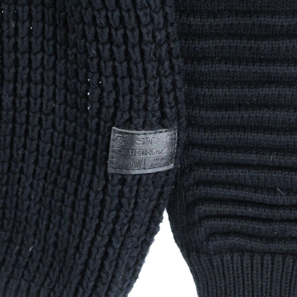 G-STAR RAW(ジースターロウ) SUZAKI TURTLE KNIT L/S スザキタートルネック 長袖ニット セーター ブラック D07682