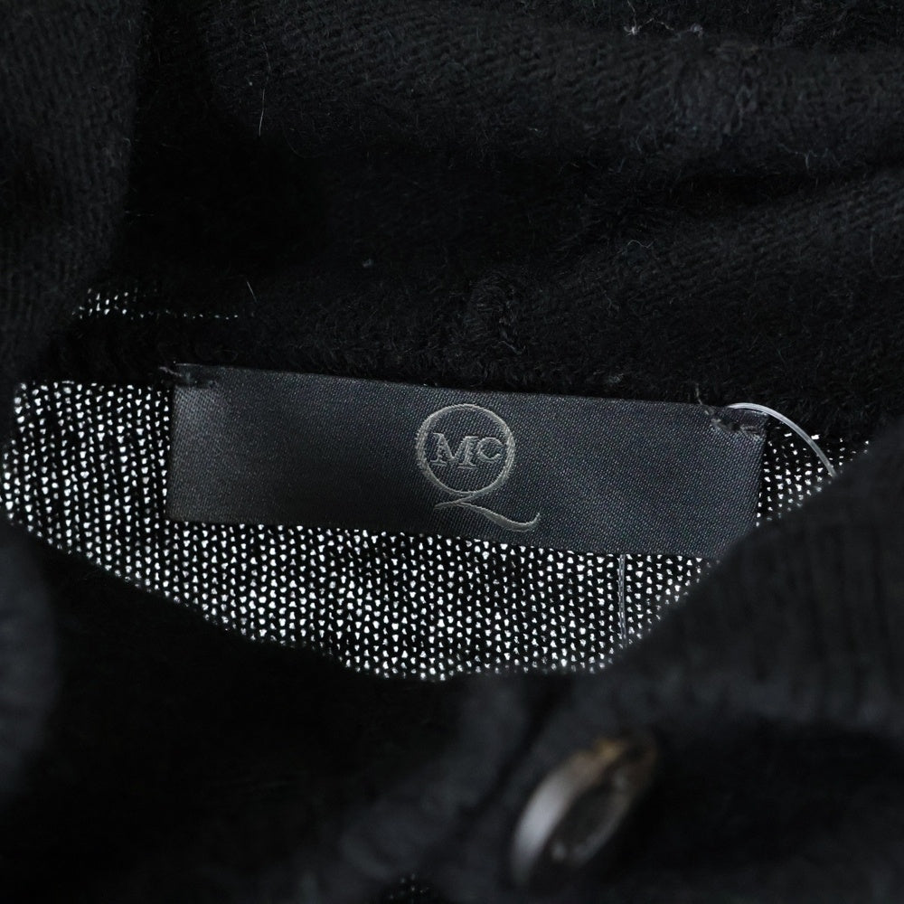 Alexander McQueen(アレキサンダーマックイーン) ウール混 フーデッド カーディガン ニット ブラック KRQN-BA1-1010