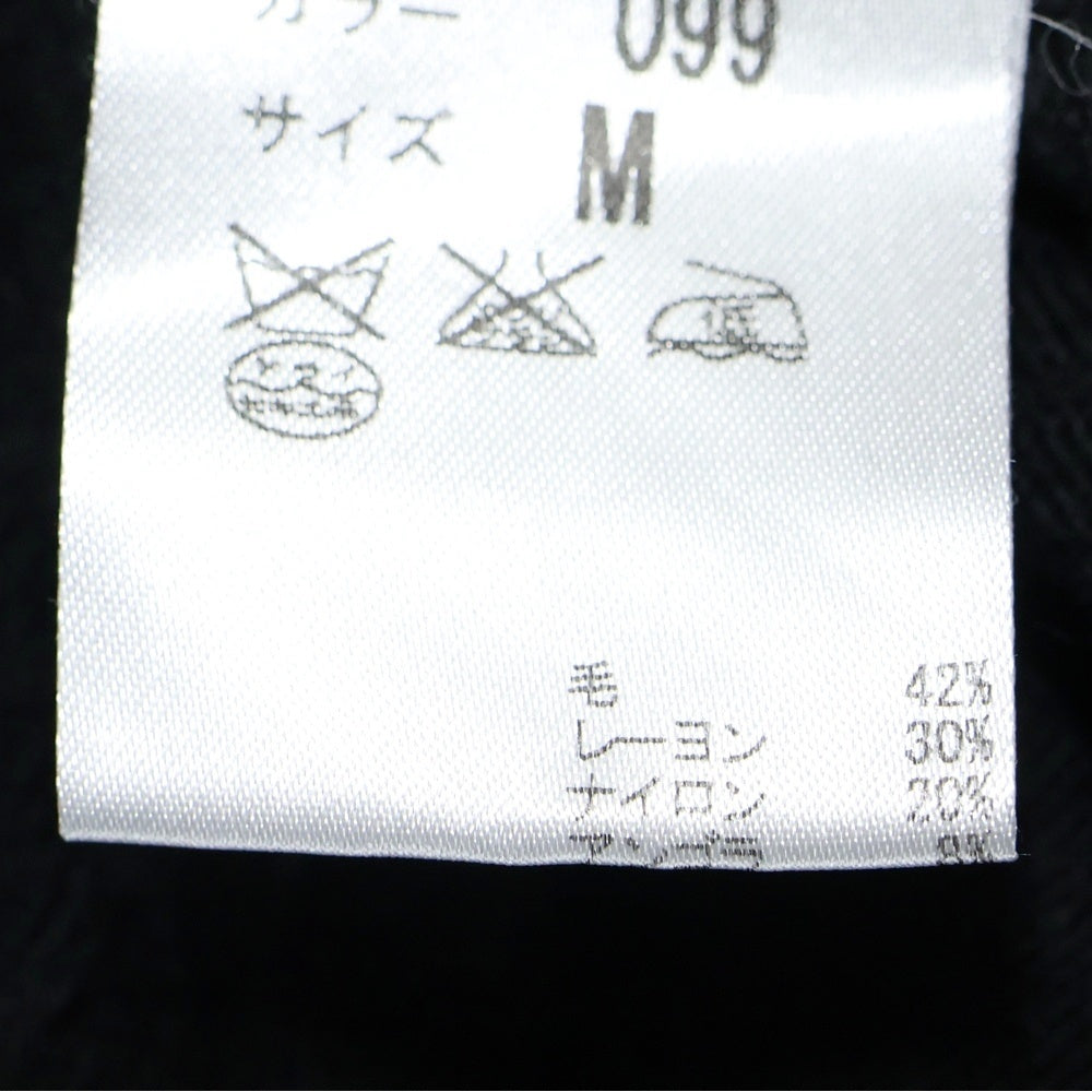 Alexander McQueen(アレキサンダーマックイーン) ウール混 フーデッド カーディガン ニット ブラック KRQN-BA1-1010