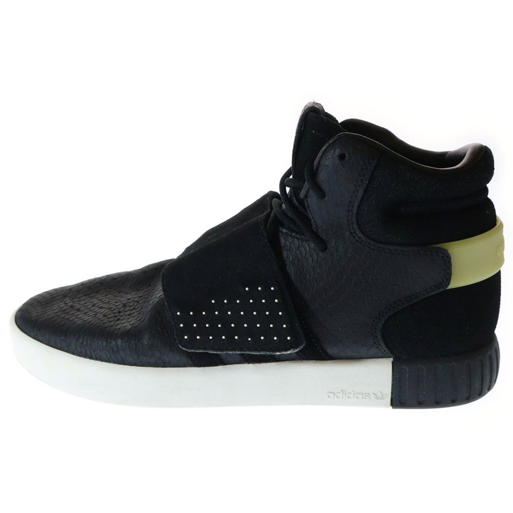 adidas(アディダス) TUBULAR INVADER STRAP チュブラー インベーダー ストラップ ハイカットスニーカー ブラック US9.5/27.5cm BY3636