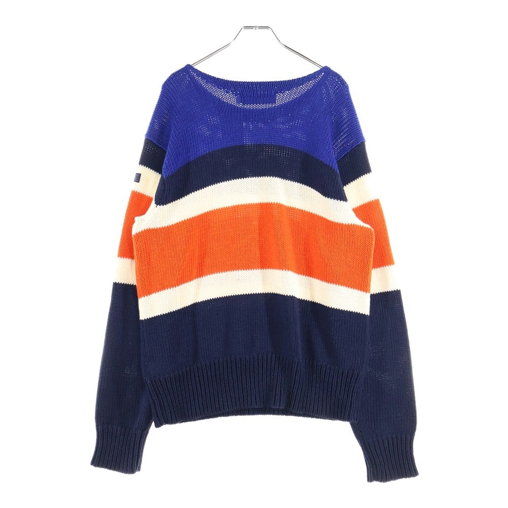POLO RALPH LAUREN(ポロラルフローレン) マルチボーダーデザイン クルーネック ニット セーター マルチ