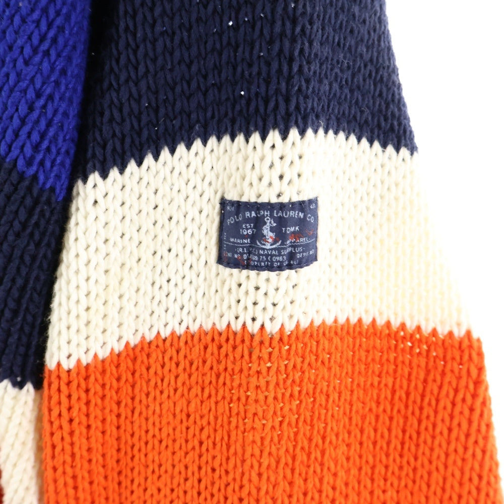 POLO RALPH LAUREN(ポロラルフローレン) マルチボーダーデザイン クルーネック ニット セーター マルチ