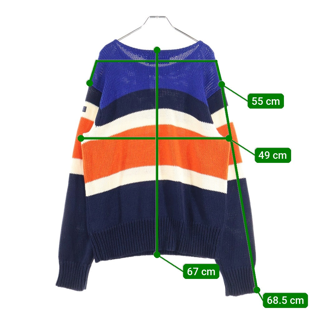 POLO RALPH LAUREN(ポロラルフローレン) マルチボーダーデザイン クルーネック ニット セーター マルチ