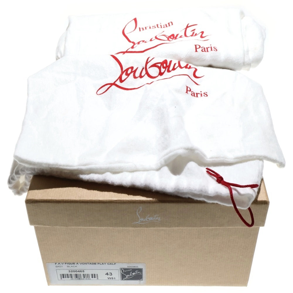 CHRISTIAN LOUBOUTIN(クリスチャンルブタン) FAV FIQUE A VONTADE フィキ ア ヴォンタージ カーフレザー ローカットスニーカー ブラック 3200465