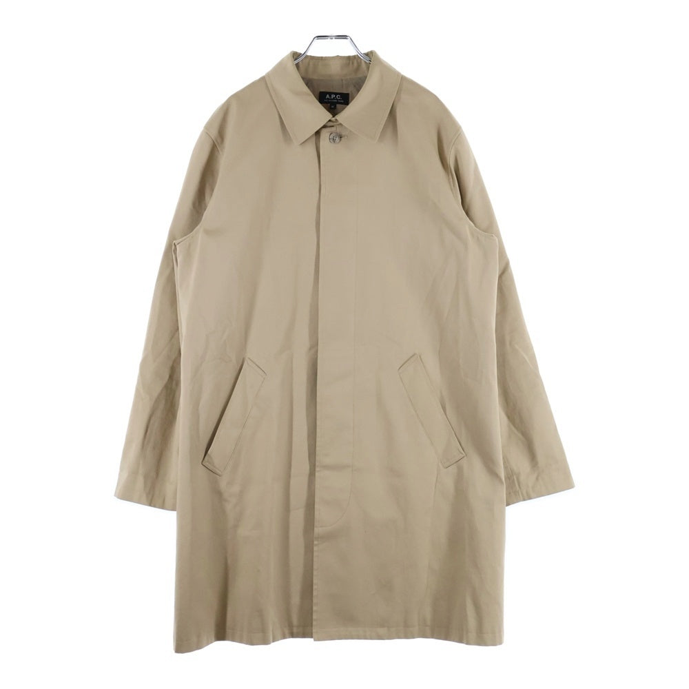 A.P.C(アーペーセー) コットン 6B ダブルポケット ステンカラーコート ブラウン 24531-20252