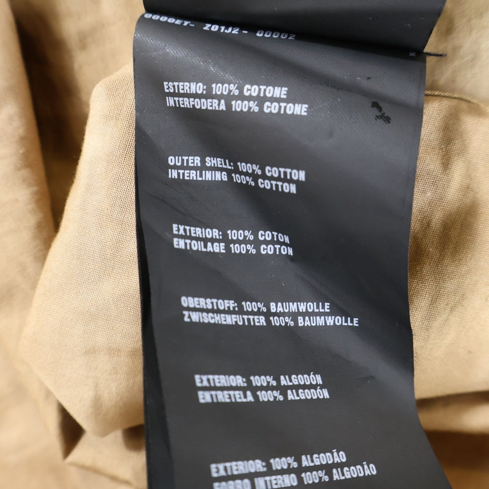 PRADA(プラダ) 7B 胸ポケット ロゴデザイン 半袖シャツ ブラウン UCS137 R161