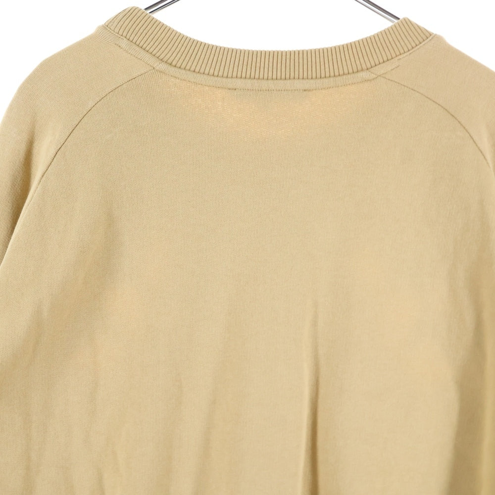 CARVEN(カルヴェン) CUT OUT MOLLETON SWEAT カット アウト モルトン クルーネック スウェット トレーナー ブラウン