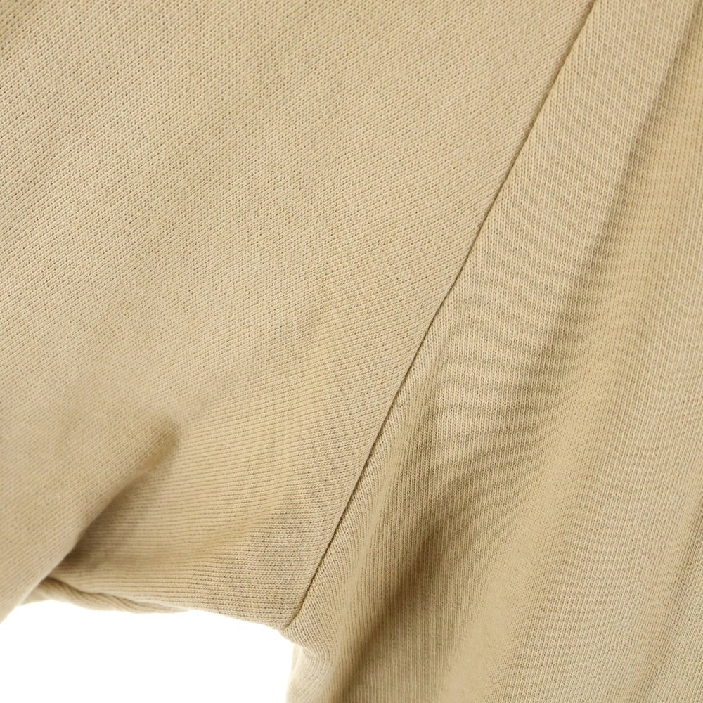 CARVEN(カルヴェン) CUT OUT MOLLETON SWEAT カット アウト モルトン クルーネック スウェット トレーナー ブラウン