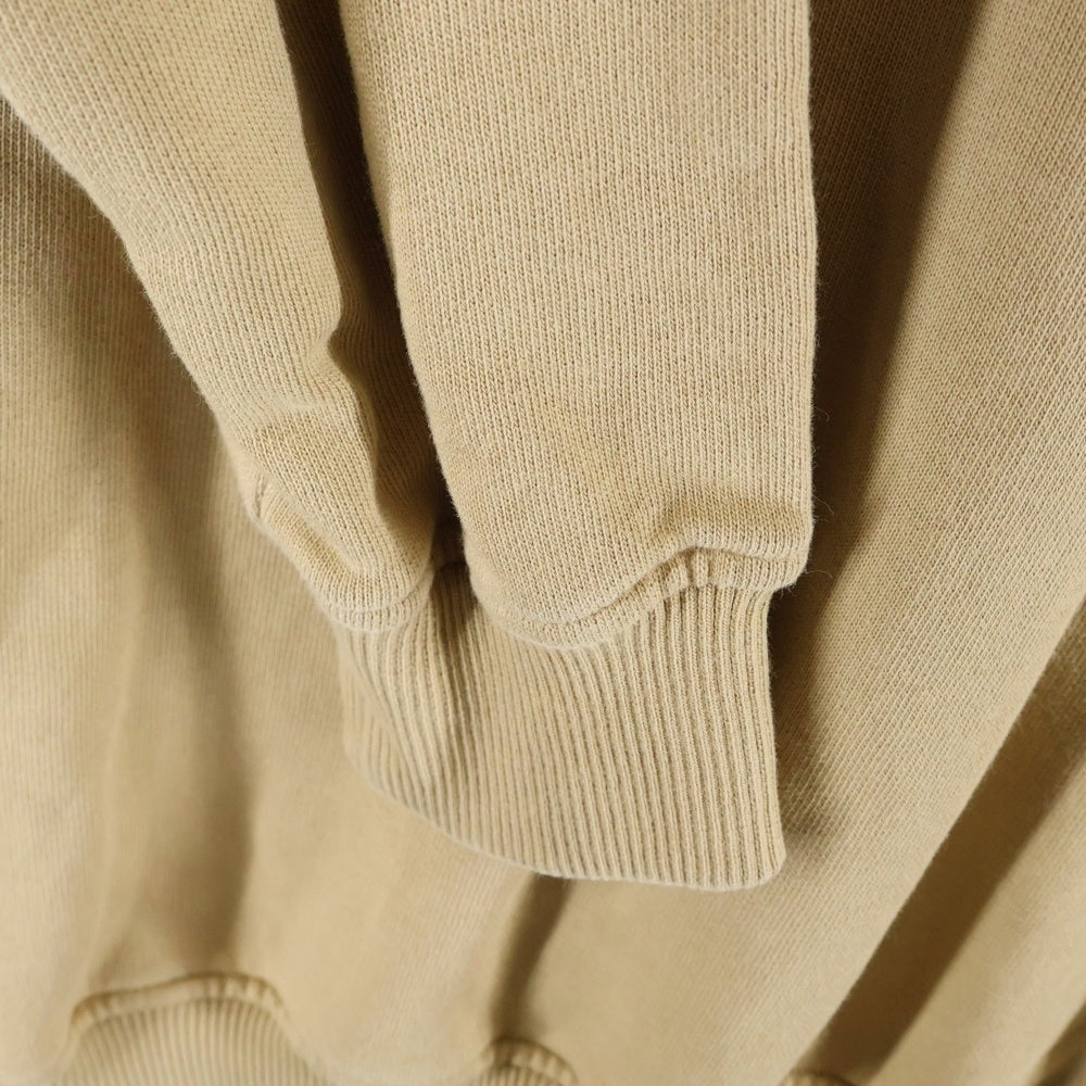 CARVEN(カルヴェン) CUT OUT MOLLETON SWEAT カット アウト モルトン クルーネック スウェット トレーナー ブラウン