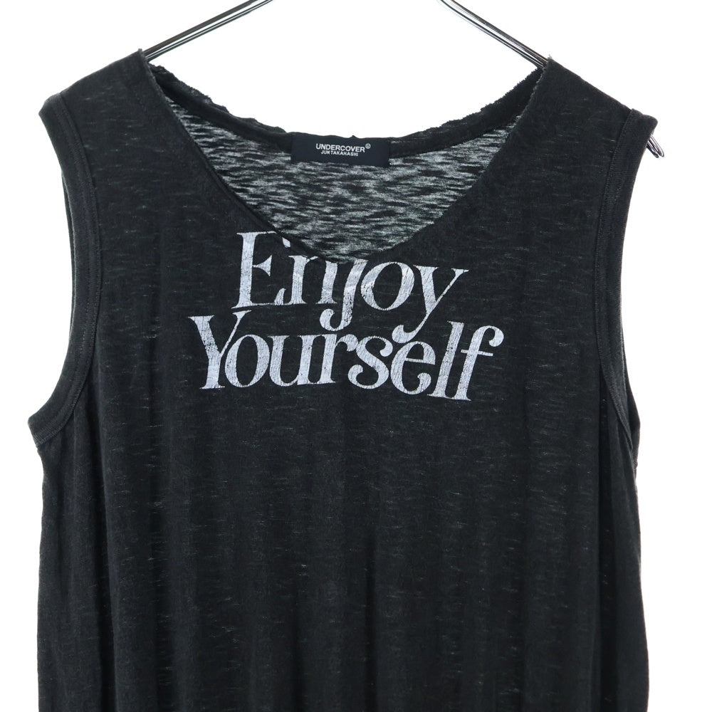 UNDERCOVER(アンダーカバー) 21SS layered pleated T-shirt dress レイヤード プリーテッド Tシャツ ドレス ノースリーブワンピース レディース ブラック