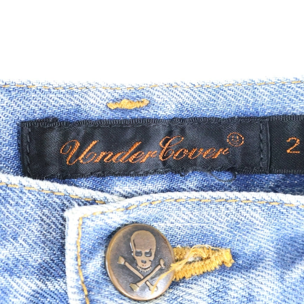 UNDERCOVER(アンダーカバー) 05AW クラッシュ加工 ジップフライ デニム スカーミニト レディース 5A94-S1