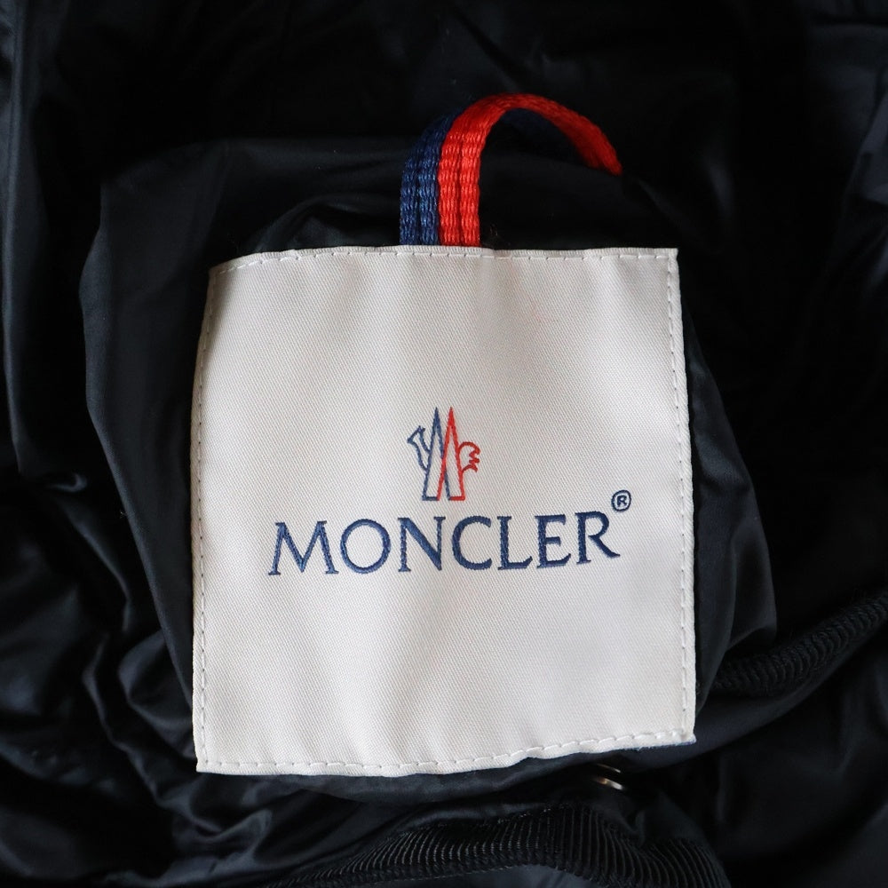 MONCLER(モンクレール) 23AW HIRMA ナイロン フーデッド ダウンジャケット ロングコート ブラック レディース I20931C00022