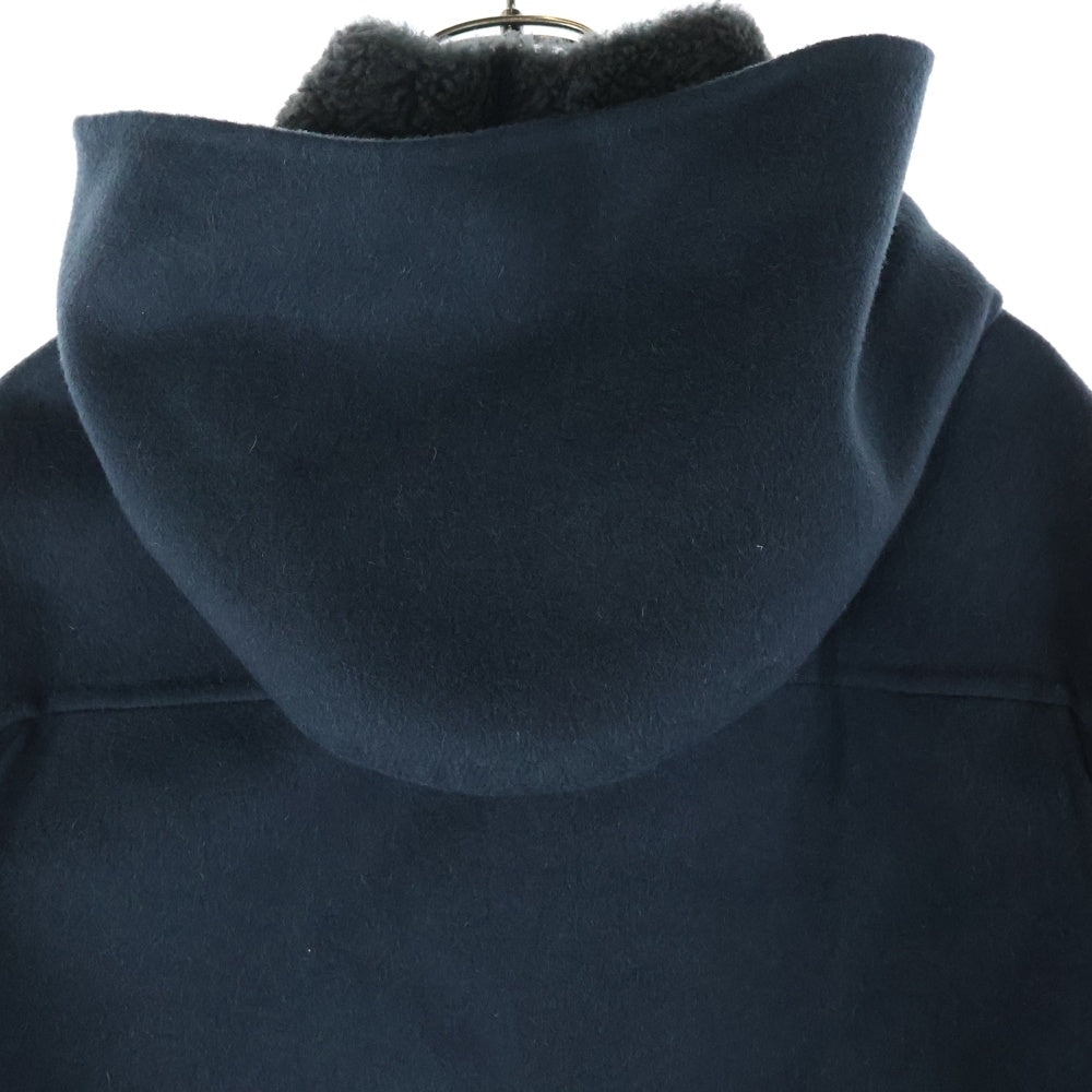 BALENCIAGA(バレンシアガ) ウール フーデッド ロングコート ネイビー 389499 T0J02
