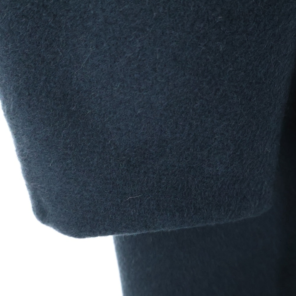 BALENCIAGA(バレンシアガ) ウール フーデッド ロングコート ネイビー 389499 T0J02