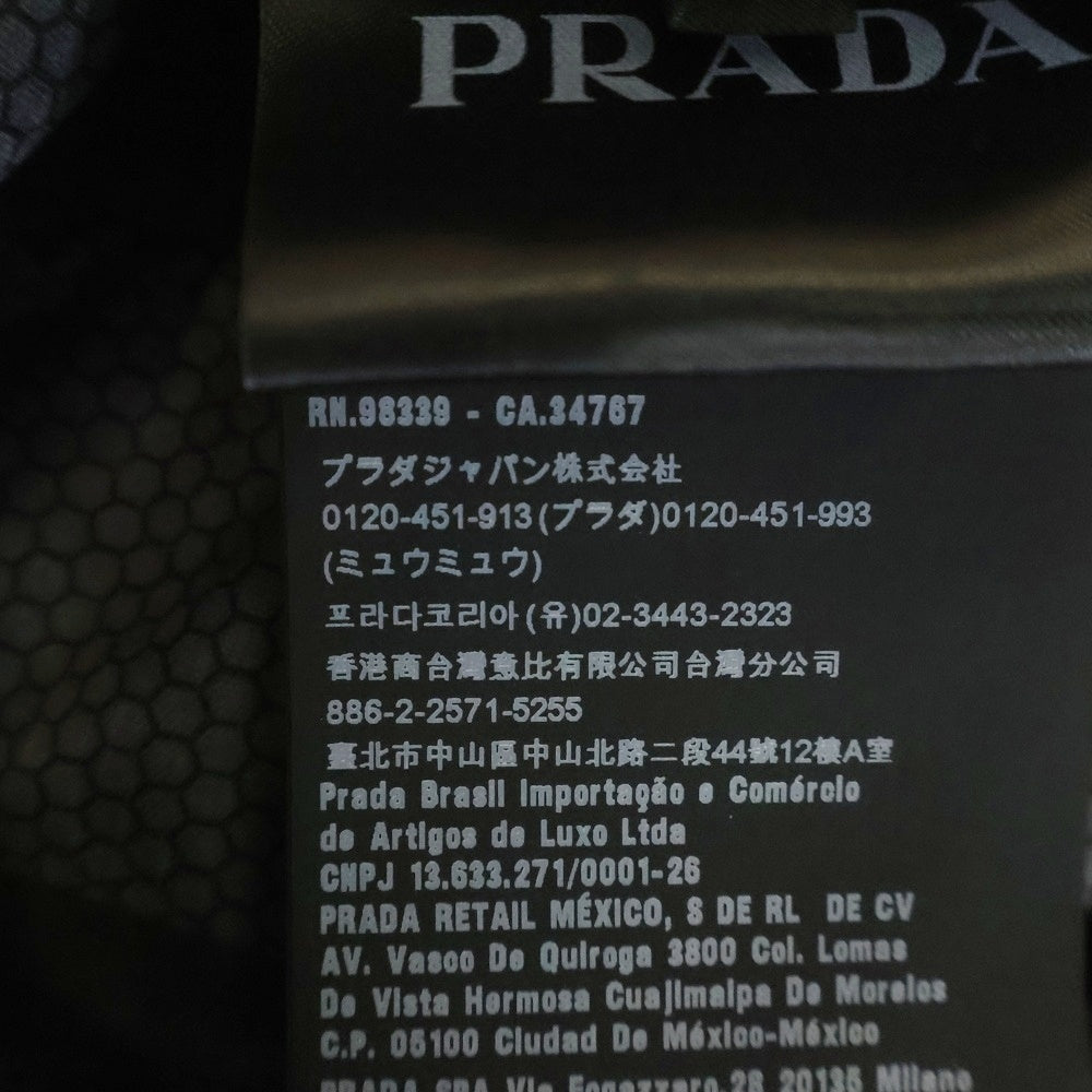 PRADA(プラダ) Extreme-Tex ウィンドブレーカー リサイクルポリエステル ウォータープルーフ ジップアップ フーデッドジャケット ブラック SGB640