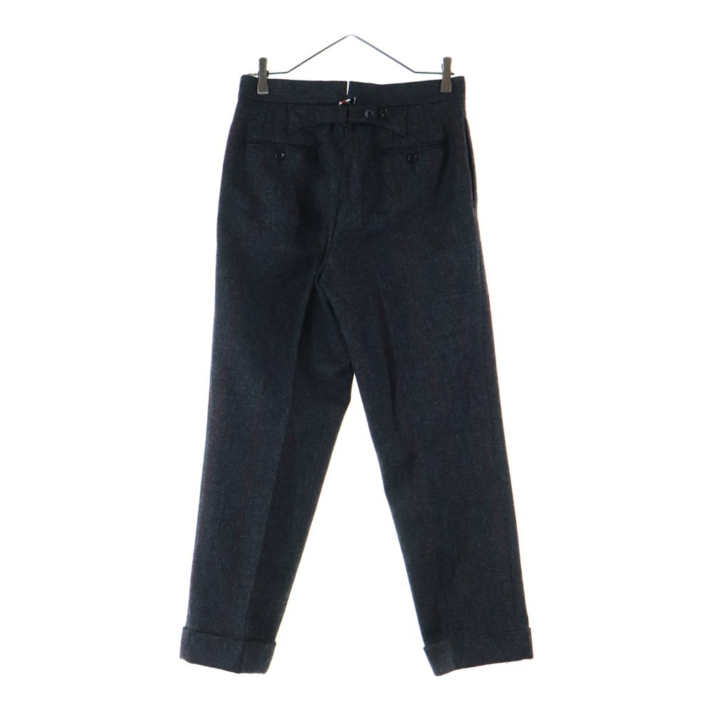 THOM BROWNE(トムブラウン) チェック柄 裏地トリコロール ウール ノッチドラペル 3B テーラードジャケット ノータックスラックスパンツ セットアップ MJC001A-05789025/MTC001A-05789025