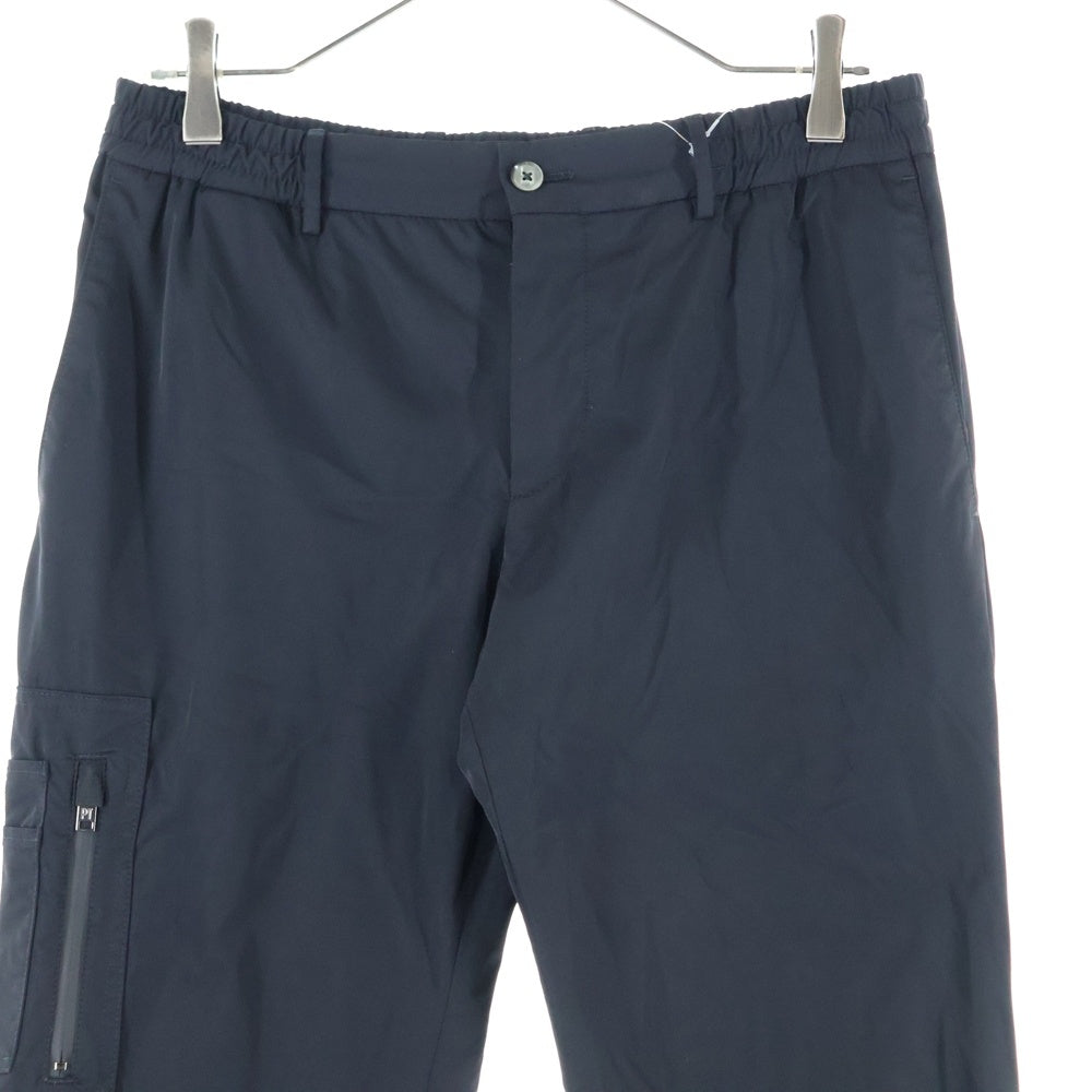 PT TORINO(ピーティートリノ) STRETCH SLIM FIT ストレッチナイロン スリムフィット イージースラックスパンツ ブラック COVSJLZ20TVL