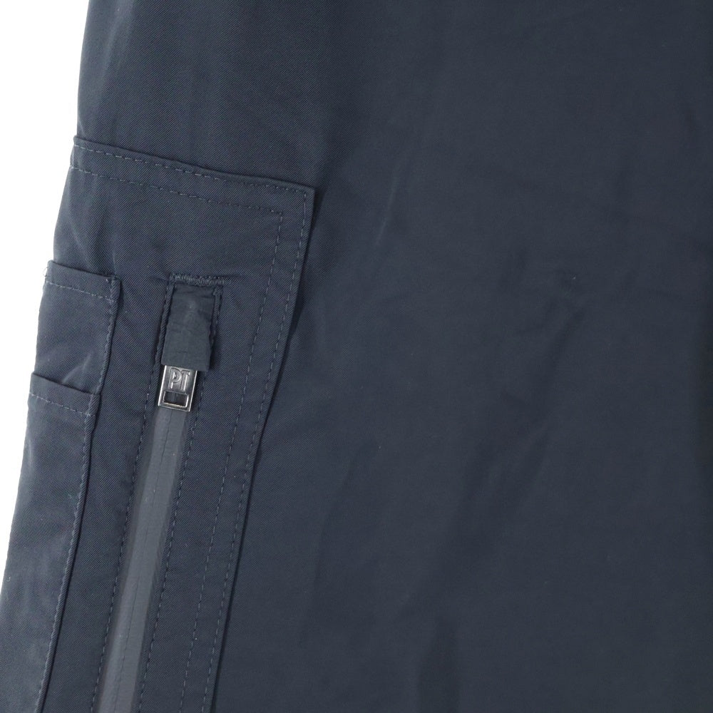 PT TORINO(ピーティートリノ) STRETCH SLIM FIT ストレッチナイロン スリムフィット イージースラックスパンツ ブラック COVSJLZ20TVL