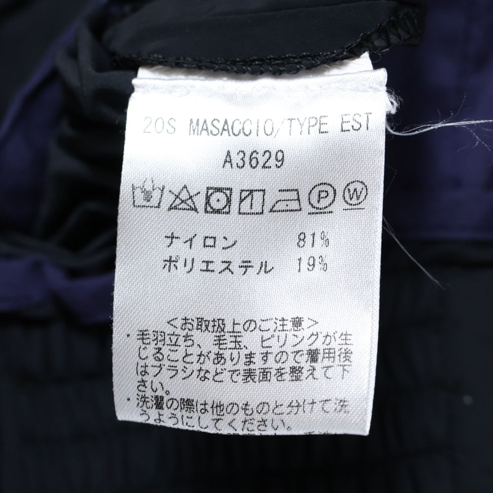 giab's ARCHIVIO(ジャブスアルキヴィオ) MASACCIO TYPE EST マサッチョ ナイロンポリ イージースラックスパンツ ブラック A3629