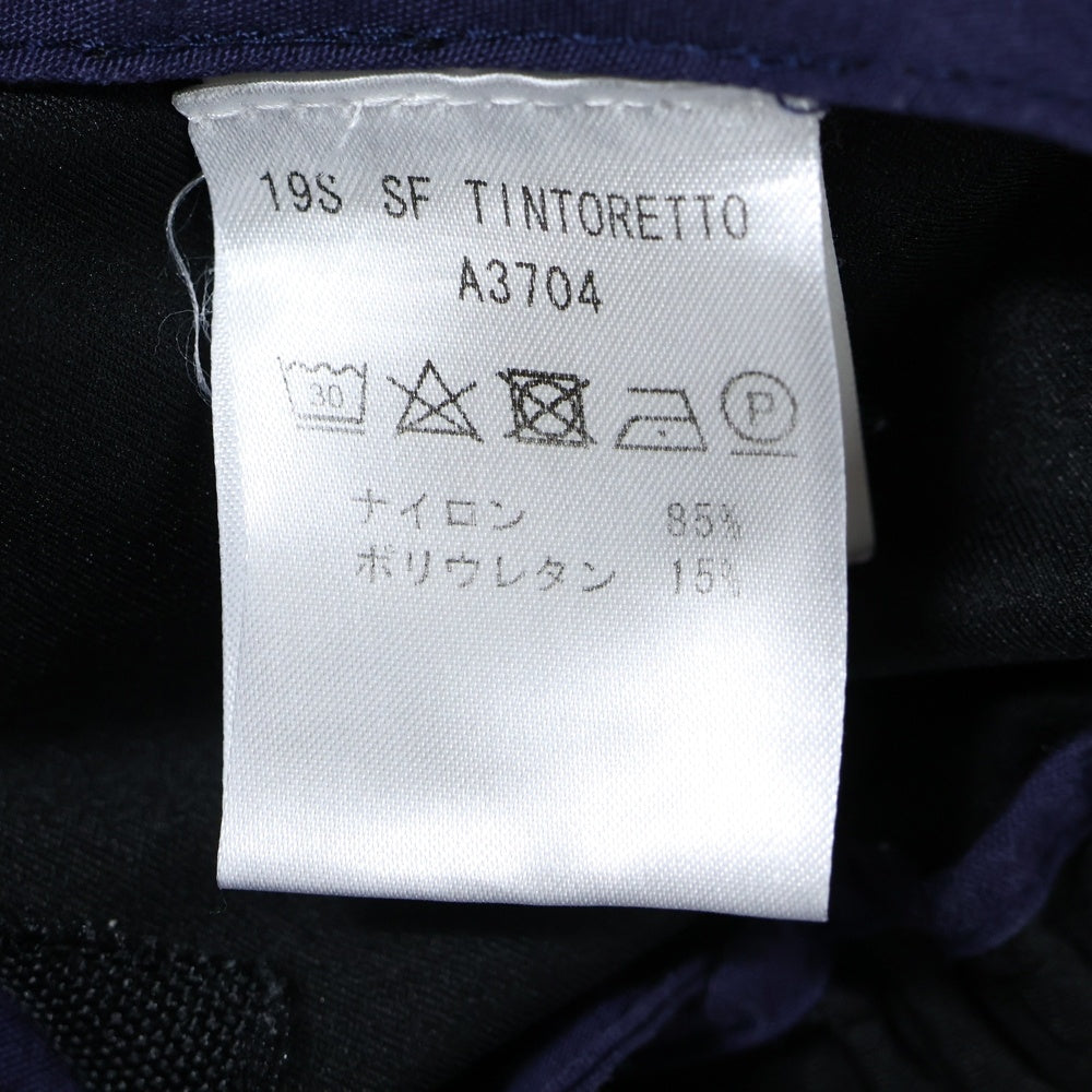giab's ARCHIVIO(ジャブスアルキヴィオ) SF TINTORETTO ティントレット ストレッチナイロン イージースラックスパンツ ブラック A3704