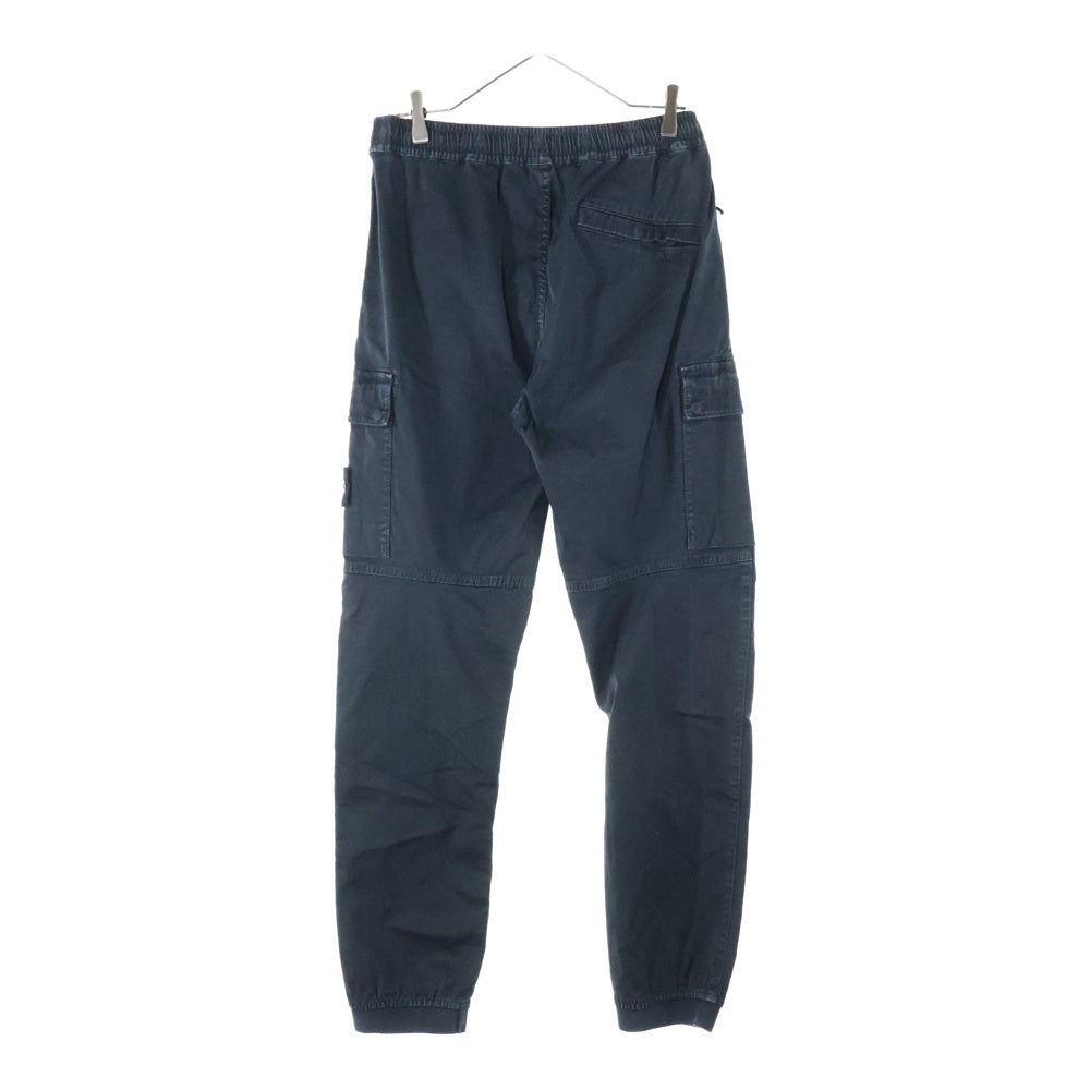 STONE ISLAND(ストーンアイランド) STRETCH COTTON TELA PARACADUTE GARMENT DYED ストレッチコットン テラ パラカデュート ガーメントダイ カーゴパンツ ブラック 7915313L1