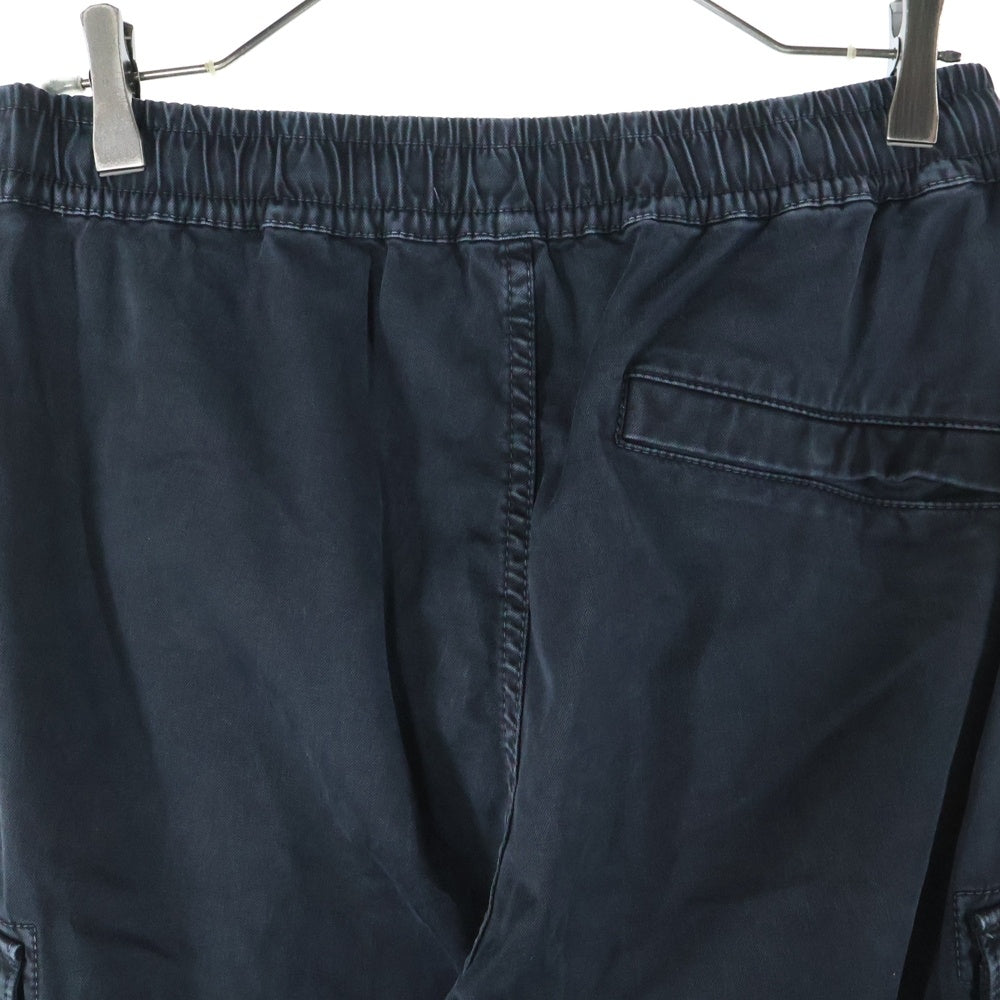 STONE ISLAND(ストーンアイランド) STRETCH COTTON TELA PARACADUTE GARMENT DYED ストレッチコットン テラ パラカデュート ガーメントダイ カーゴパンツ ブラック 7915313L1