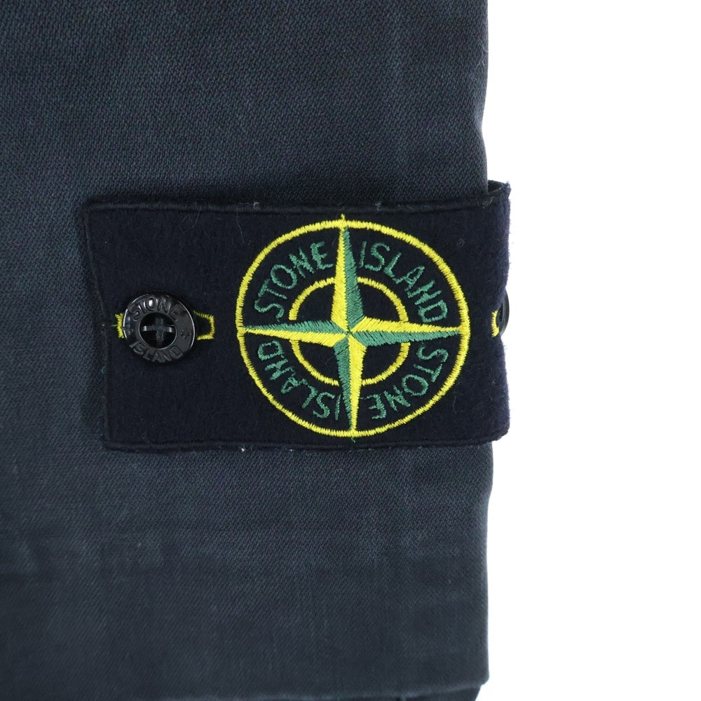 STONE ISLAND(ストーンアイランド) STRETCH COTTON TELA PARACADUTE GARMENT DYED ストレッチコットン テラ パラカデュート ガーメントダイ カーゴパンツ ブラック 7915313L1