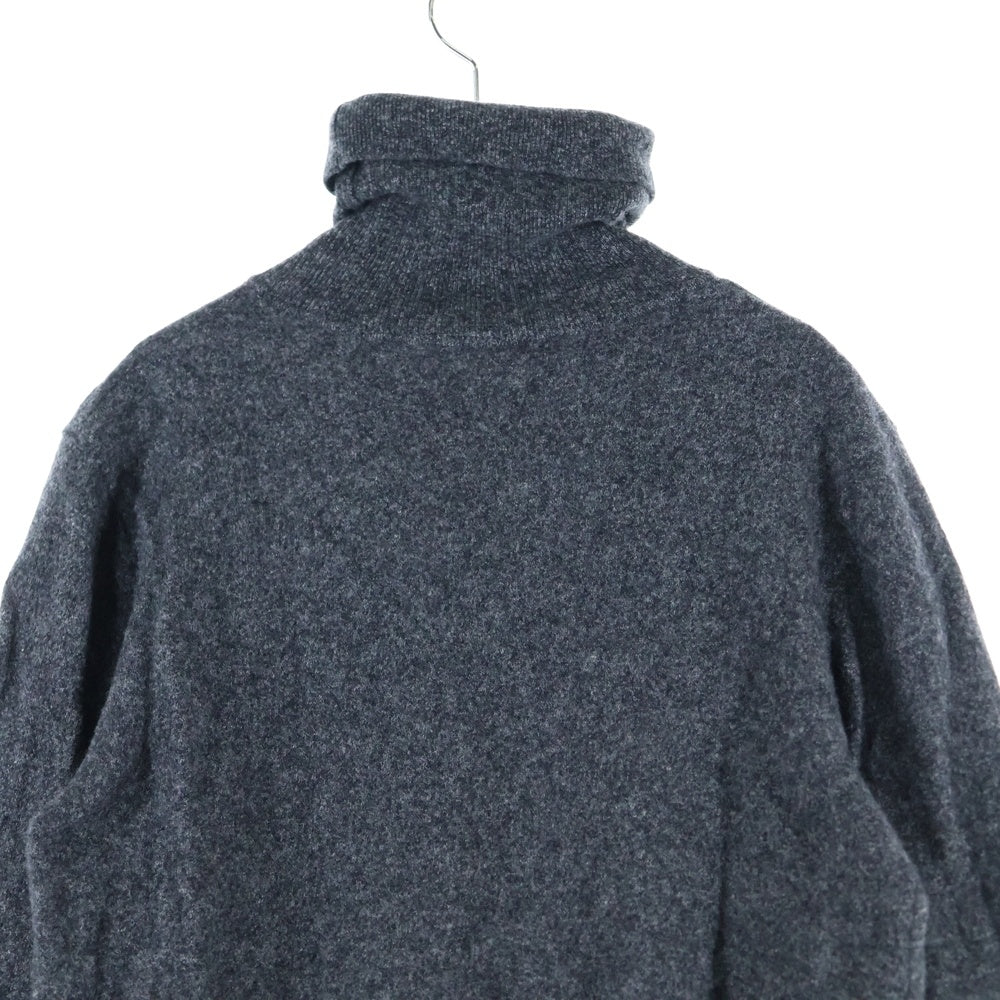 NO BRAND(ノーブランド) MAISON MONTAGUT メゾンモンタギュ ポルトガル製 ハイネック ウールニット セーター グレー