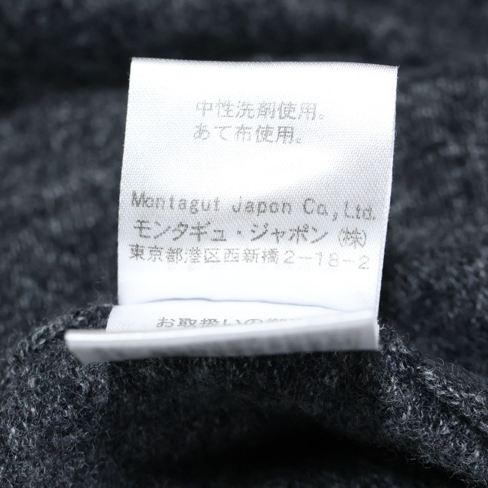 NO BRAND(ノーブランド) MAISON MONTAGUT メゾンモンタギュ ポルトガル製 ハイネック ウールニット セーター グレー