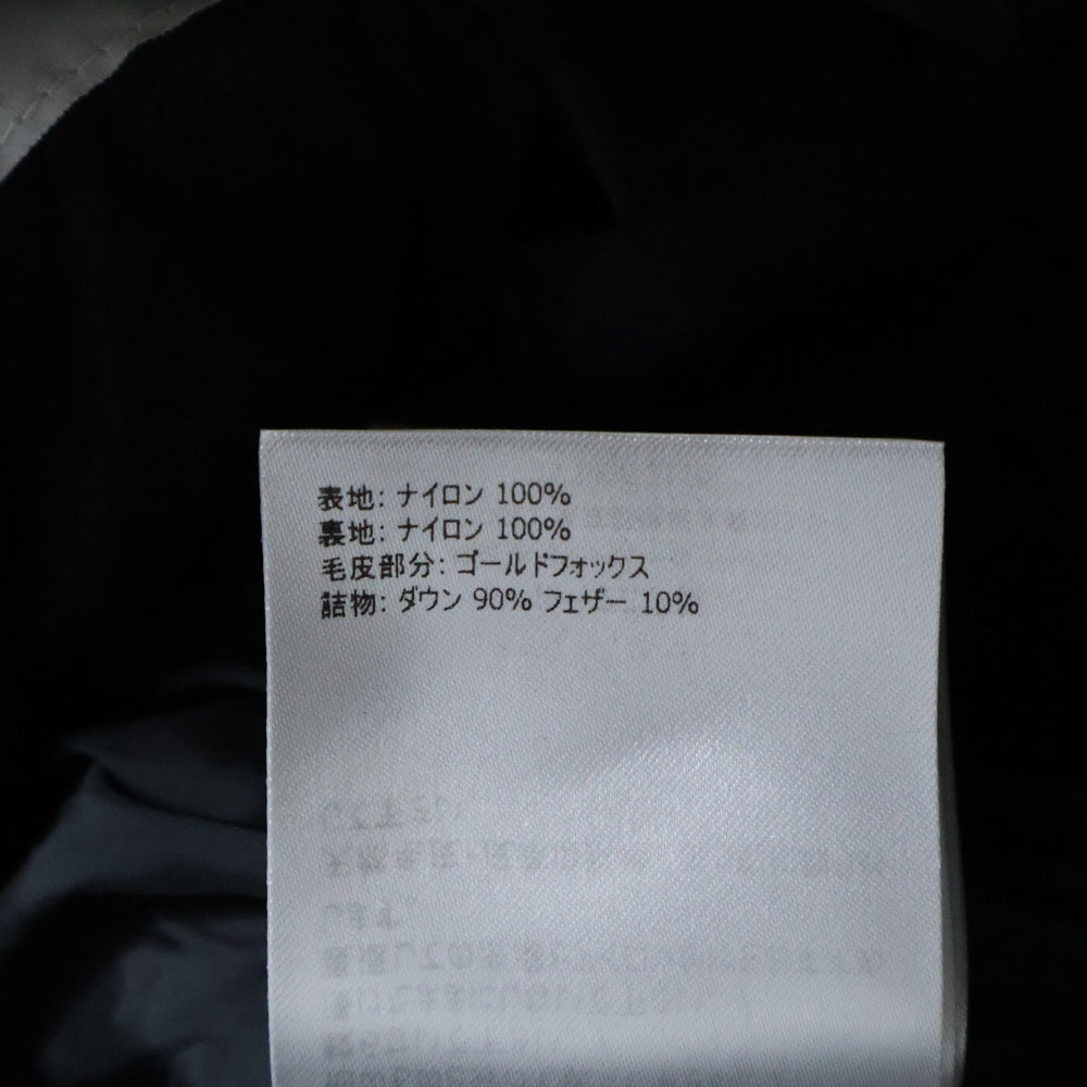 MONCLER(モンクレール) 20AW ROELAN GIUBBOTTO ファーフーデッド ダウンジャケット コート ブラック レディース F20931B54501