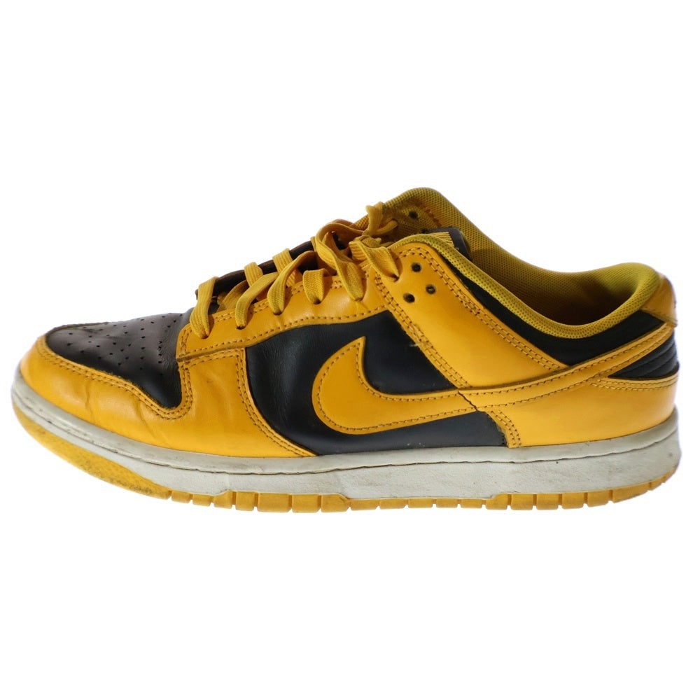 NIKE(ナイキ) DUNK LOW RETRO CHAMPIONSHIP GOLDROD ダンク レトロ チャンピオンシップ ゴールドロッド ローカットスニーカー ブラック/イエロー US9/27cm DD1391-004
