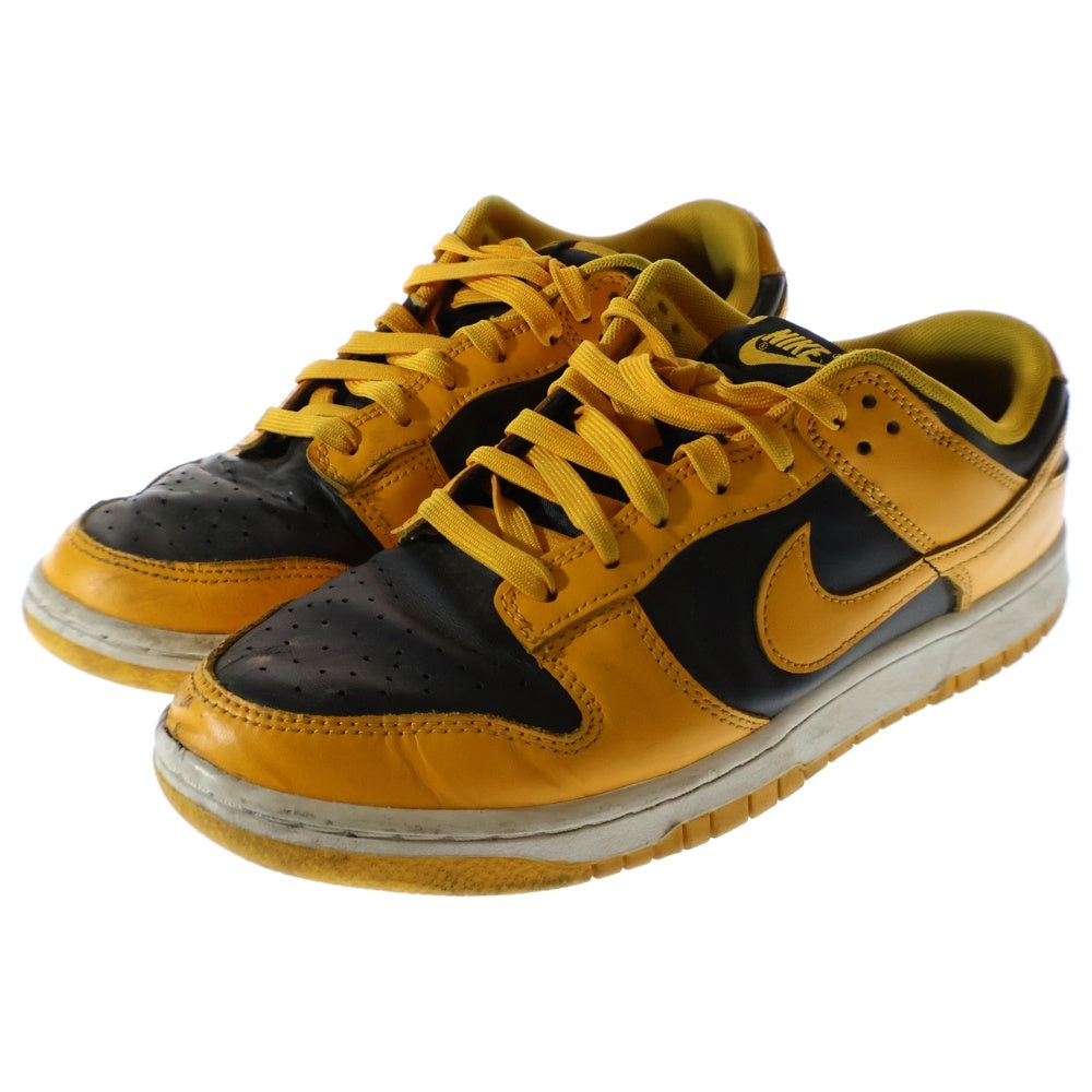NIKE(ナイキ) DUNK LOW RETRO CHAMPIONSHIP GOLDROD ダンク レトロ チャンピオンシップ ゴールドロッド ローカットスニーカー ブラック/イエロー US9/27cm DD1391-004