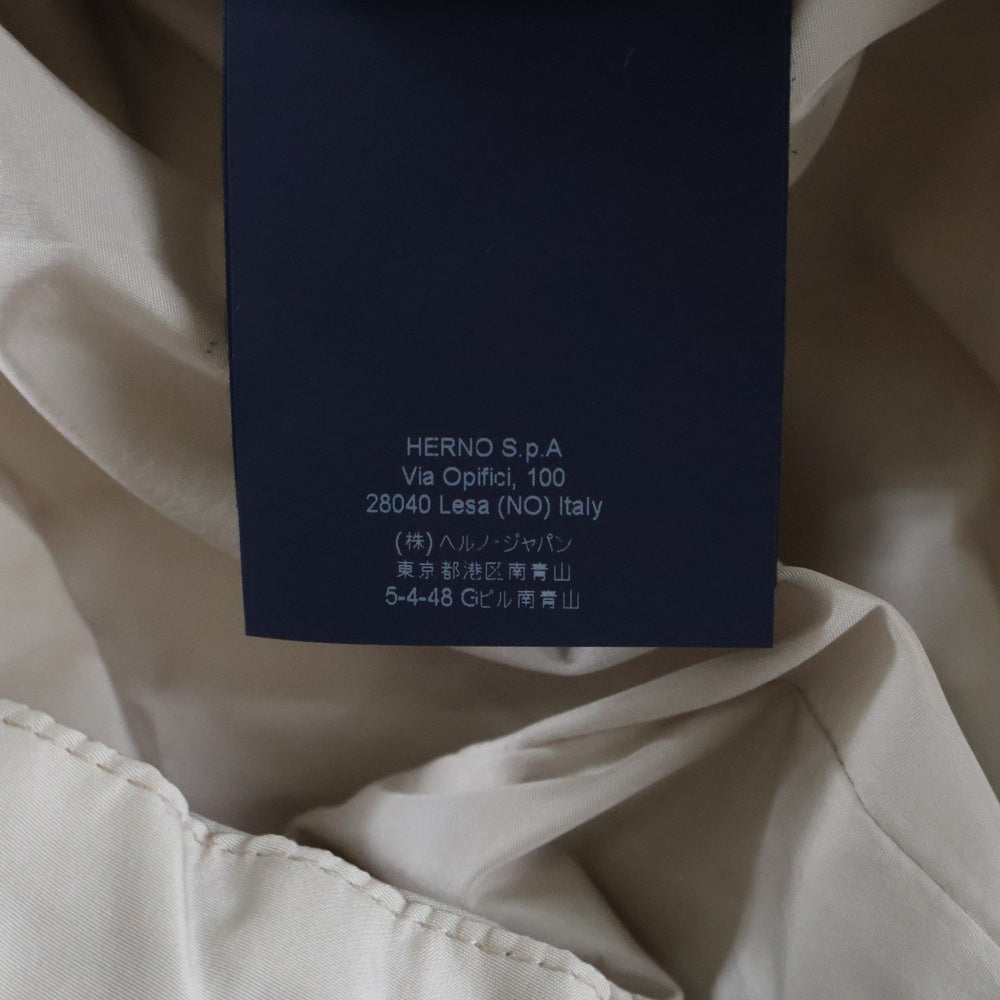 HERNO(ヘルノ) 25AW フェイクファー フーデッド ジップアップジャケット パーカー ベージュ レディース GI000318D
