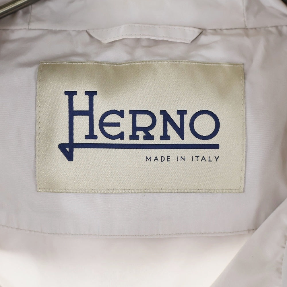 HERNO(ヘルノ) NEW TECHNO タフタ フーデッドブルゾン ジャケット ベージュ レディース GC000395D