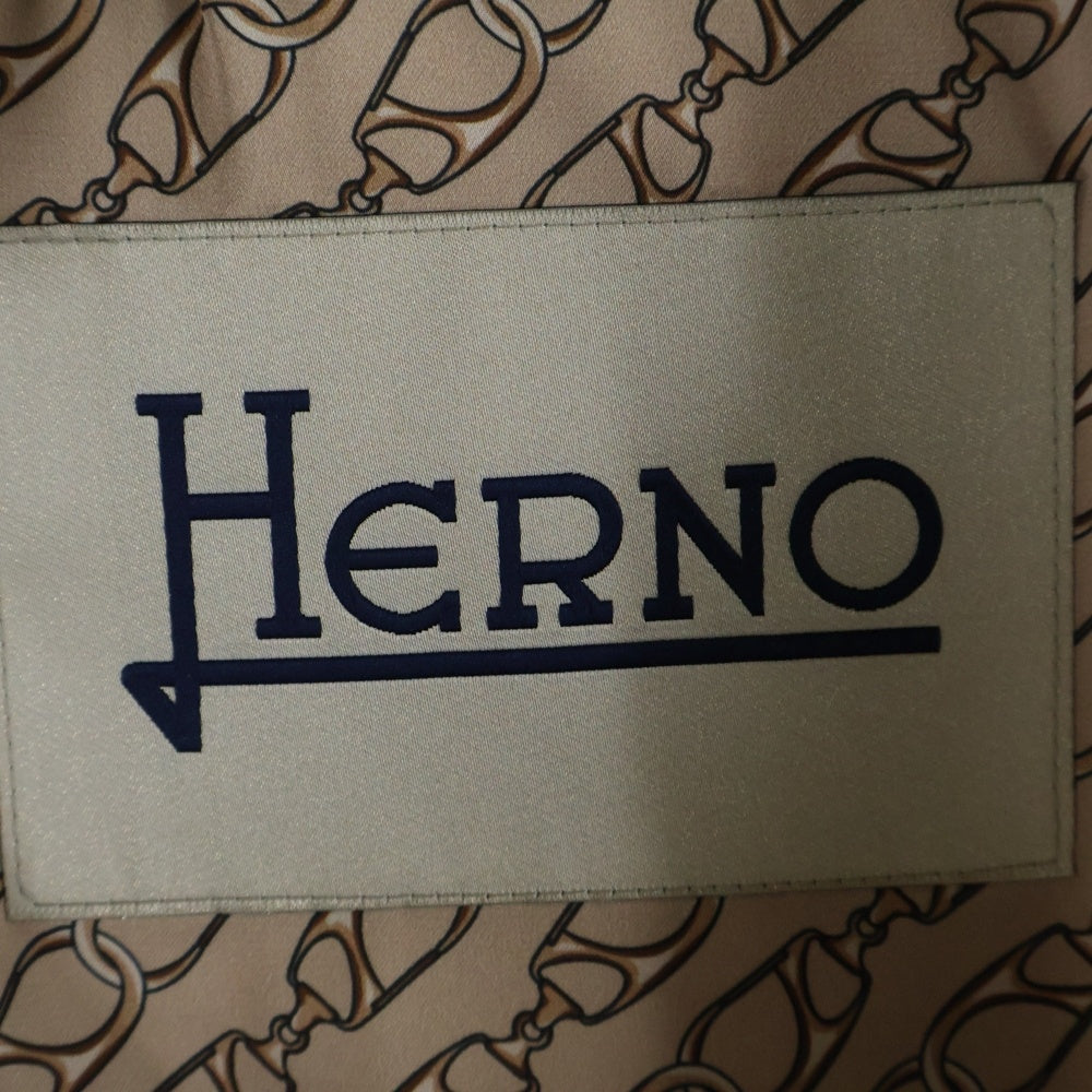 HERNO(ヘルノ) NEW TECHNO タフタ フーデッドブルゾン ジャケット ベージュ レディース GC000395D