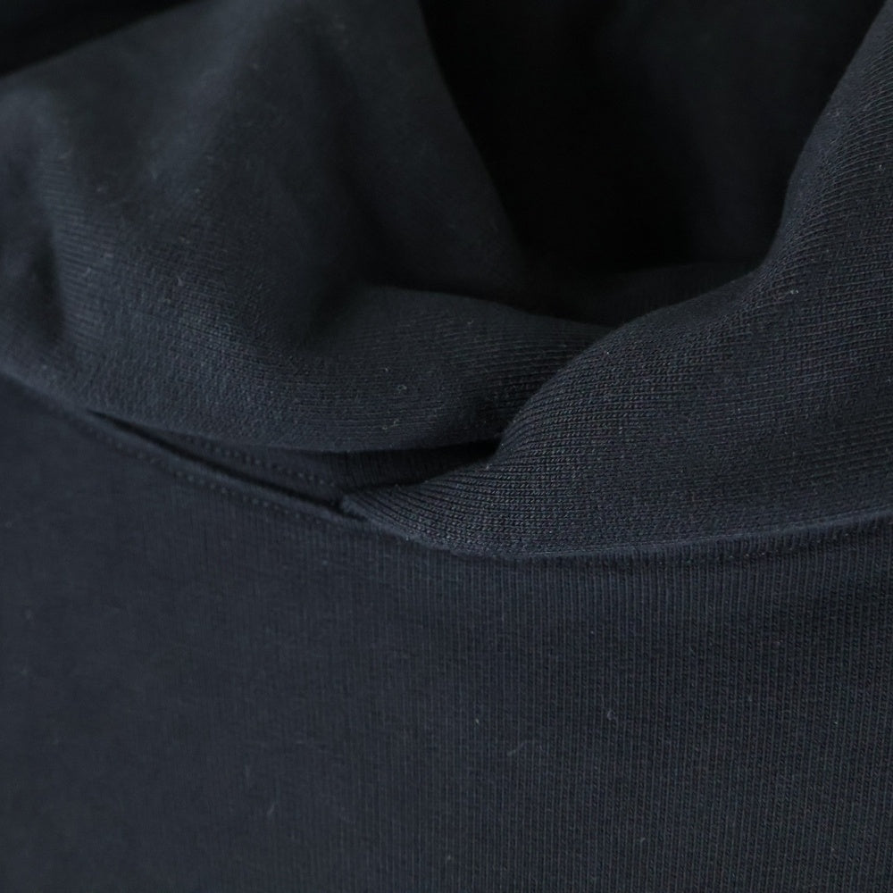 BALENCIAGA(バレンシアガ) 25SS BB GARDE ROBE LARGE FIT HOODIE ラージフィット フロントロゴ刺繍 スウェットプルオーバーパーカー フーディー ブラック 813406 TRVW1