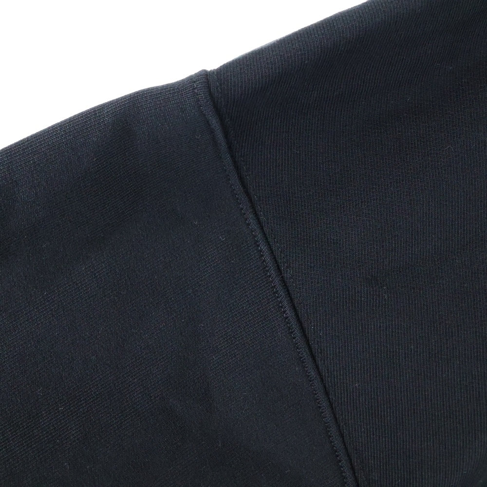 BALENCIAGA(バレンシアガ) 25SS BB GARDE ROBE LARGE FIT HOODIE ラージフィット フロントロゴ刺繍 スウェットプルオーバーパーカー フーディー ブラック 813406 TRVW1
