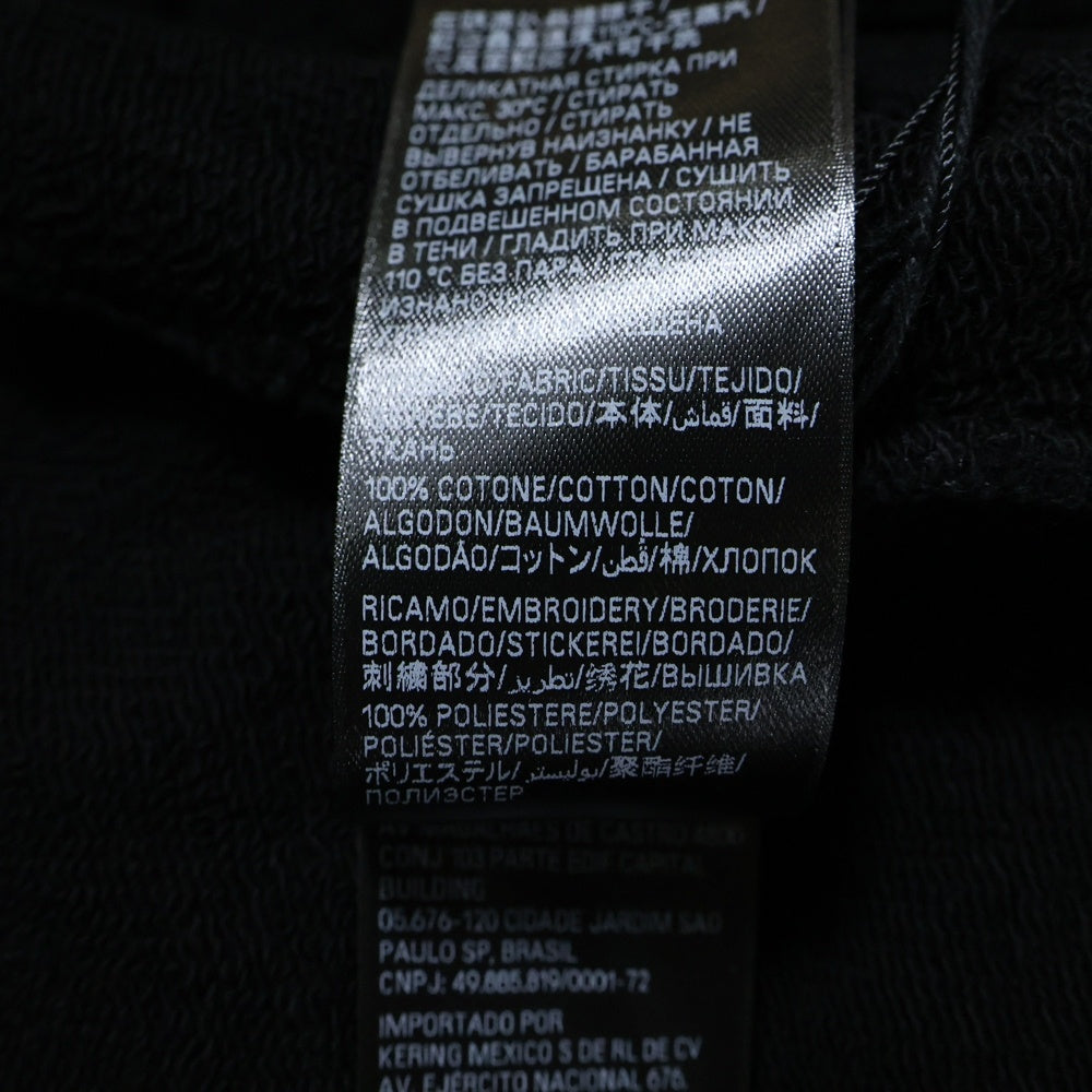 BALENCIAGA(バレンシアガ) 25SS BB GARDE ROBE LARGE FIT HOODIE ラージフィット フロントロゴ刺繍 スウェットプルオーバーパーカー フーディー ブラック 813406 TRVW1