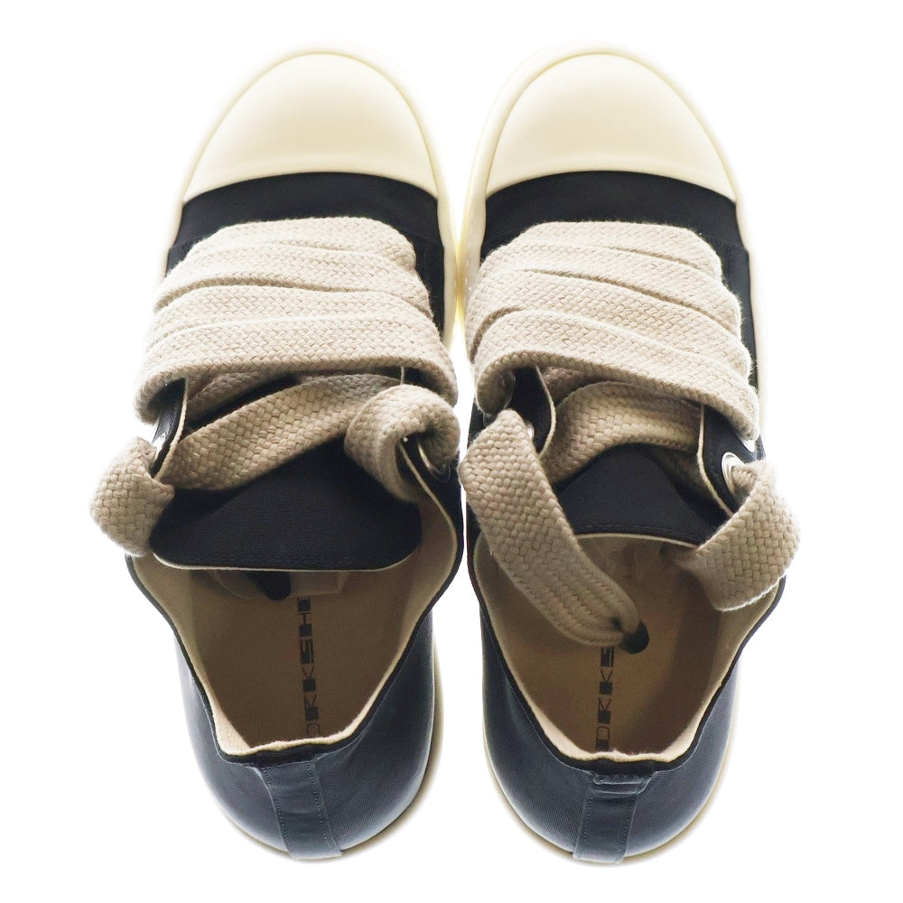 DRKSHDW(ダークシャドウ) JUMBO LACES LOW NYLON CANVAS SNEAK ジャンボレース ナイロンキャンバス ローカットスニーカー ブラック/ホワイト DU02E7819