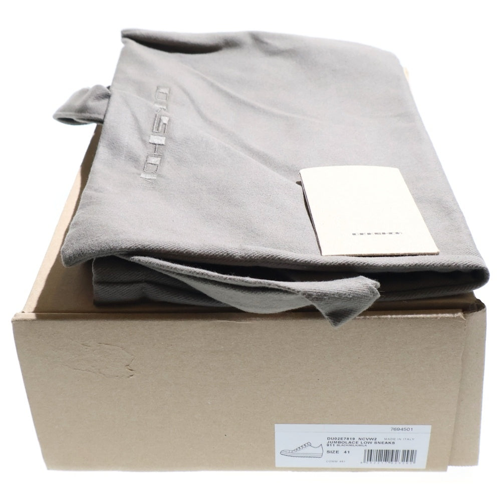 DRKSHDW(ダークシャドウ) JUMBO LACES LOW NYLON CANVAS SNEAK ジャンボレース ナイロンキャンバス ローカットスニーカー ブラック/ホワイト DU02E7819